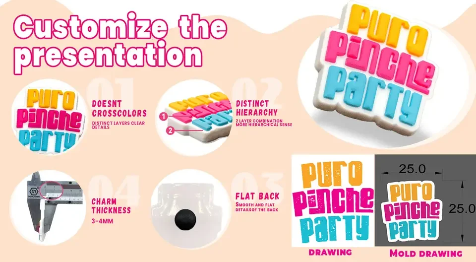 Изготовленные на заказ подвески для обуви из ПВХ, изготовленные на заказ подвески-Кроксы, дизайн персонализации, украшения для обуви