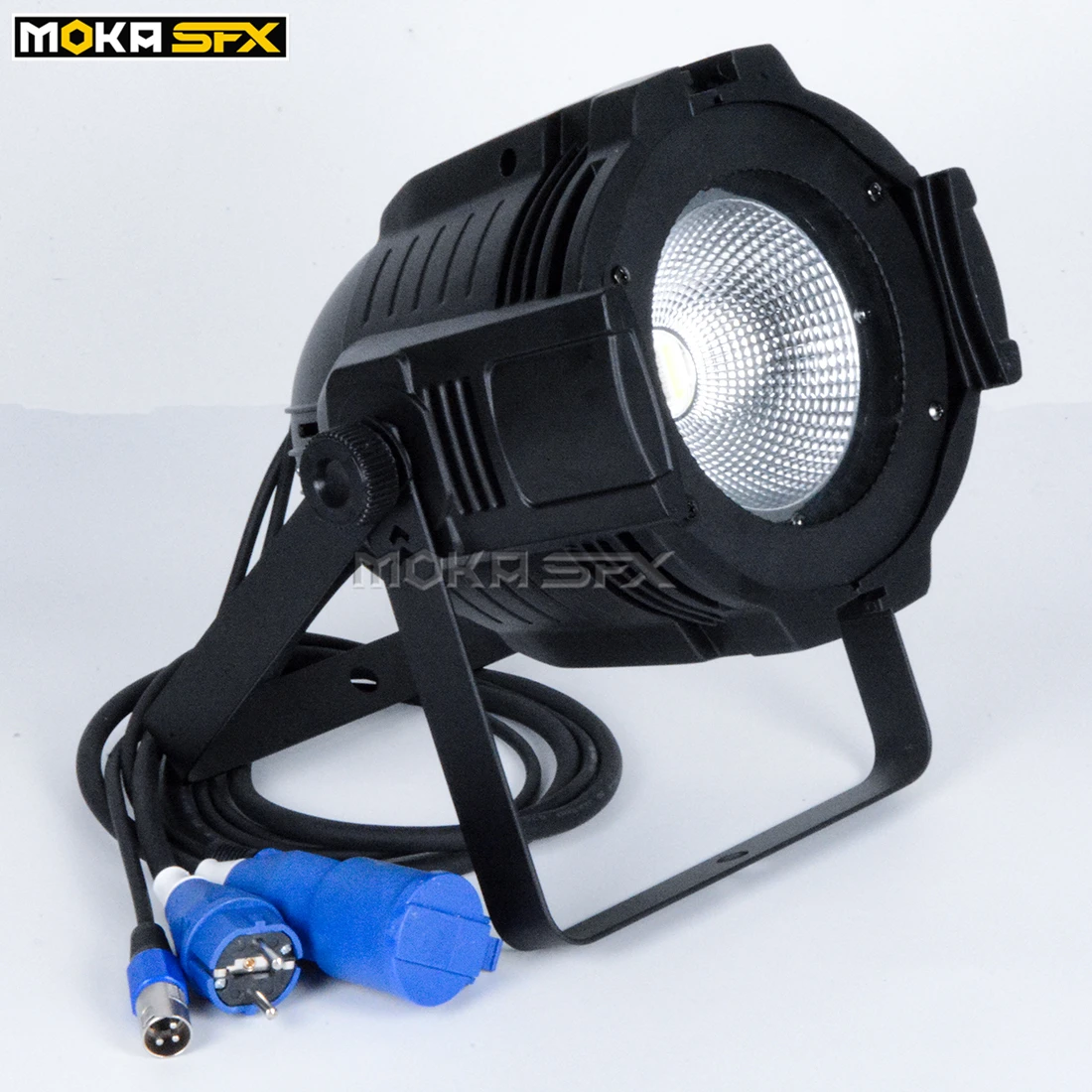 200w Best Price Amber&White Led Cob par light 4 in 1 Led Stage Parcan Light With Barndoors For Theater,Studio,Photostudio,Party