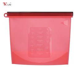 Wholesale durable waterproof sandwich reusable silicone ziplock bags for food