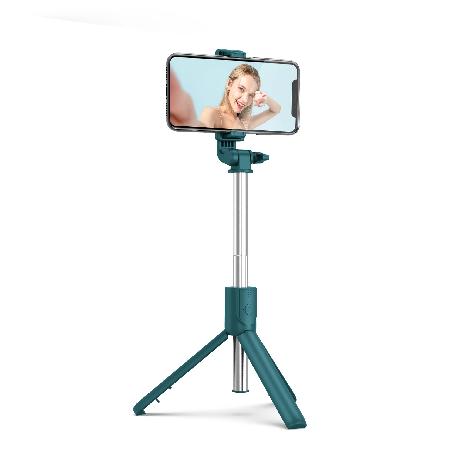 High quality flexible l08 power bank and tripod camera stand holder 360 rotation 2021 42 inche selfie stick selfie stick