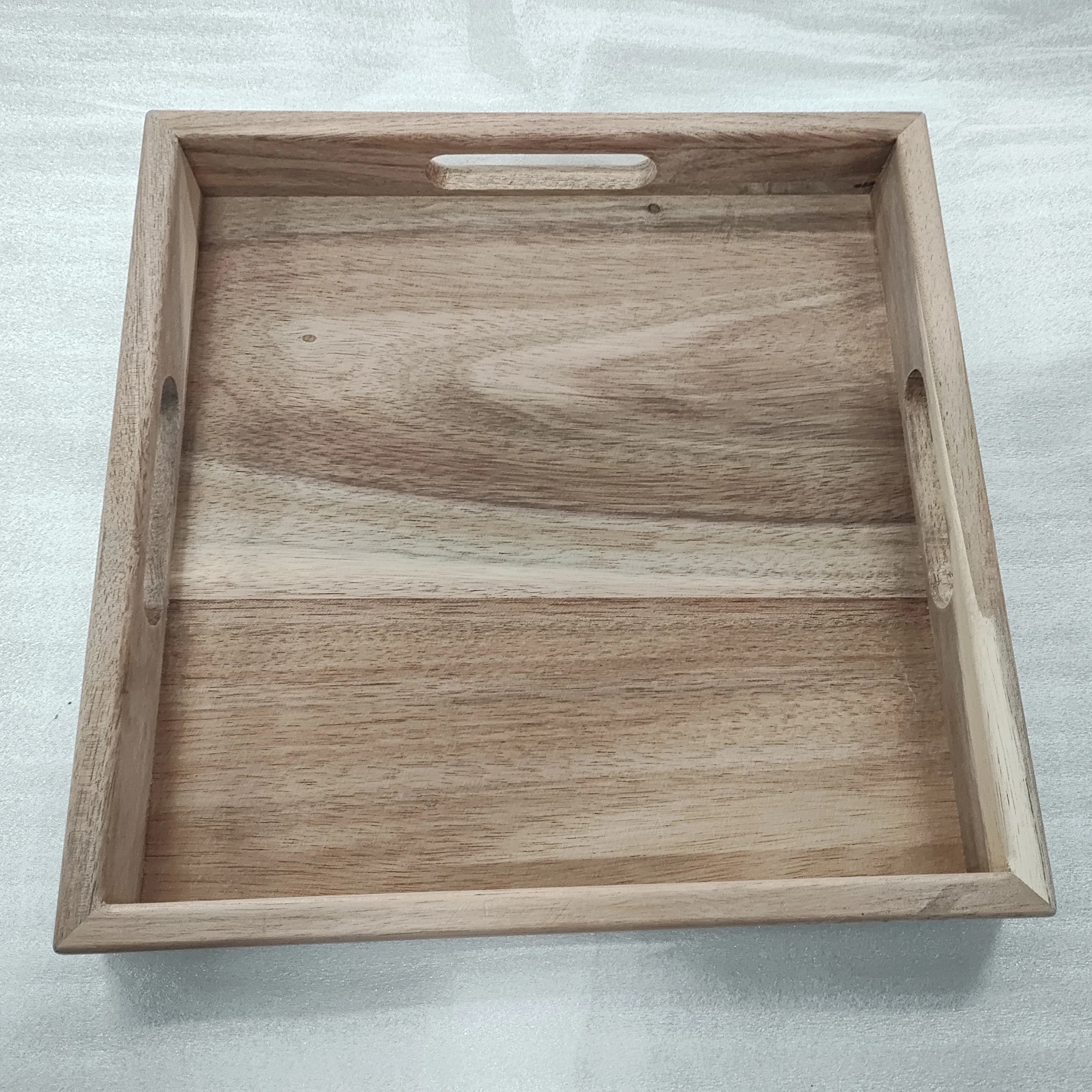Custom Decorative Wooden Acacia Tray Different Sizes Food Plate Wooden Serving Platters Natural wood trays