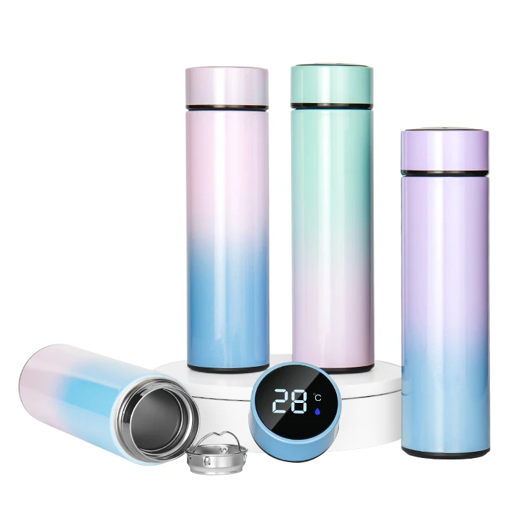 China Double Wall Water Electric Vacuum Sublimation Digital Smart Flasks