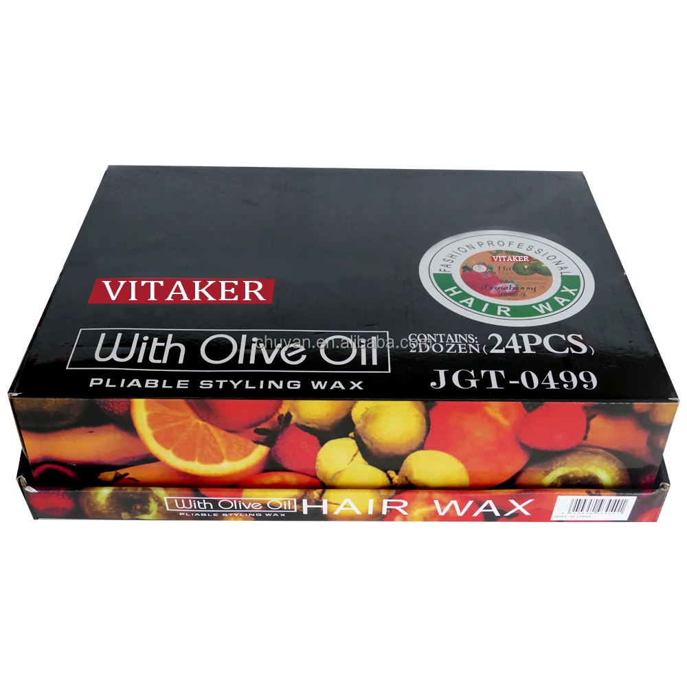 Factory price OEM Hot Selling Strong Hold Olive Oil Fruit Flavor  Hair Wax Pomade Wax 150g