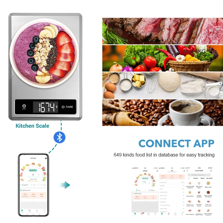 Cheap Stainless Steel 5Kg 11Lb Digital Weight Electronic Food Weighing Kitc