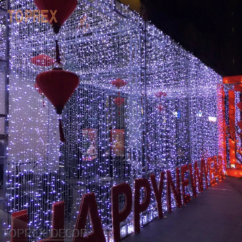 Waterproof Outdoor Wedding Fairy Decorative Curtain Led Lights 2m*2m Fairy Light Up Curtain Ready To Ship