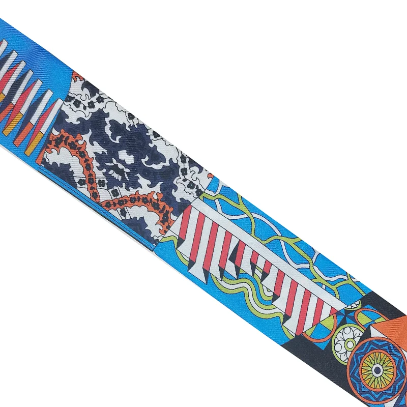 Silk Neck Scarf 100% Silk Bag scarf Silk Hair Scarf