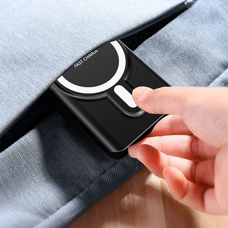 15W 20000mah magnetic USB wireless charger mobile portible power bank station for android and original iphone