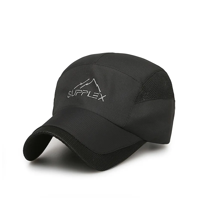 Мужские спортивные шапки для альпинизма, бега, новая летняя Мужская дышащая сетчатая Кепка, быстросохнущая шапка