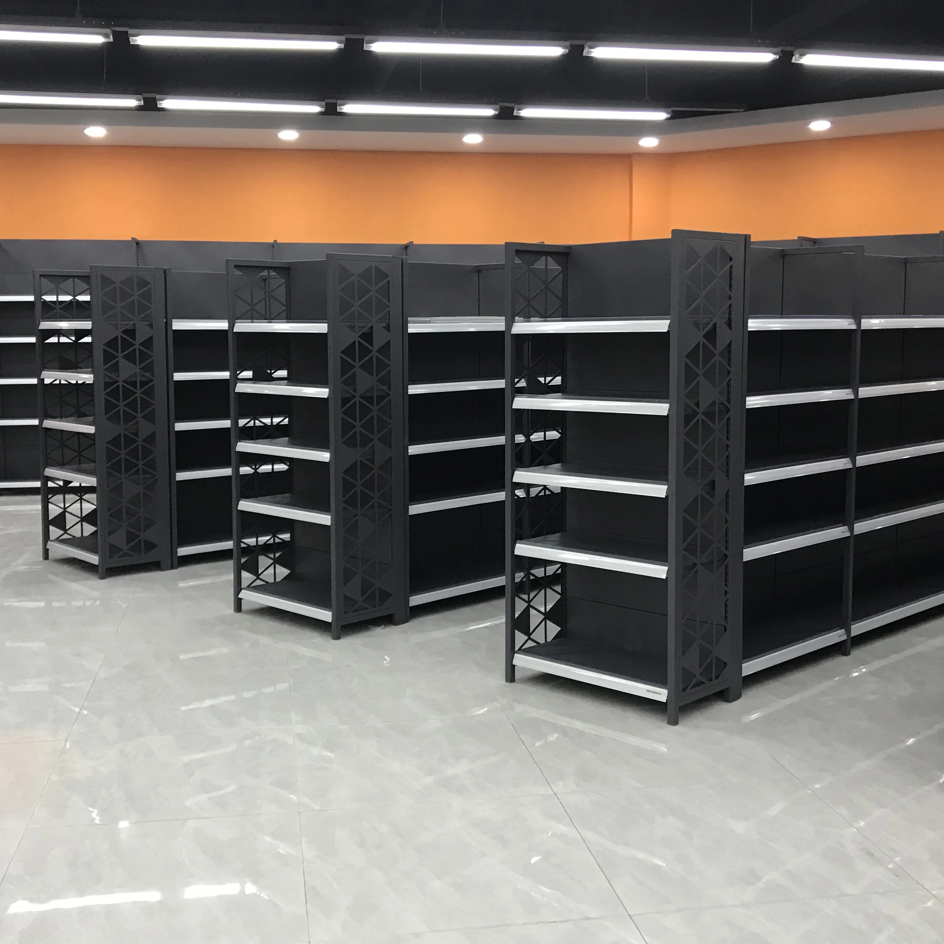 Китайские полки для супермаркета металлические полка