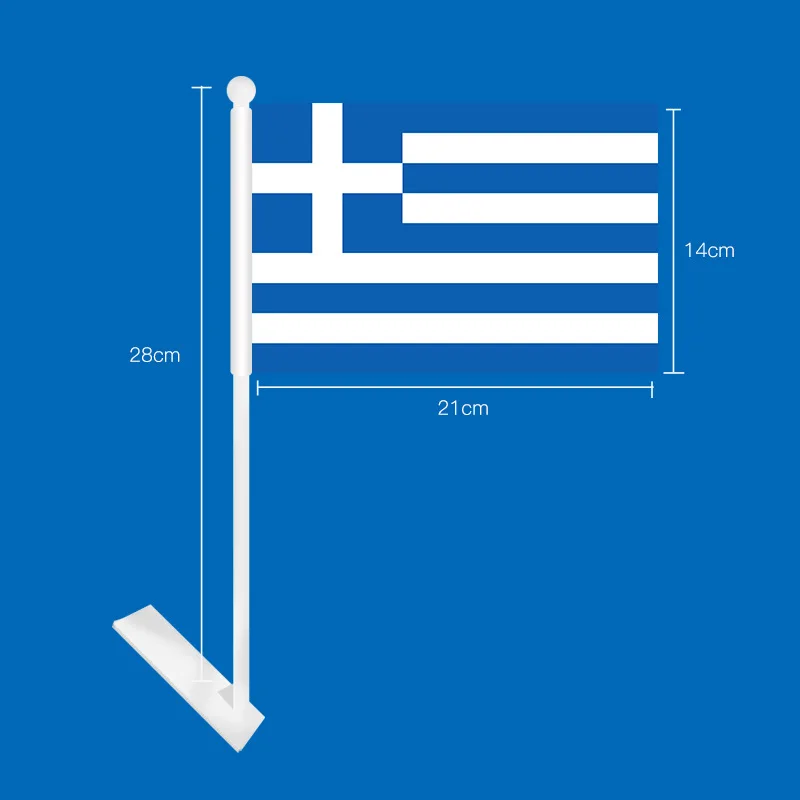 New arrival custom flags all countries car flag holder samoa car flags