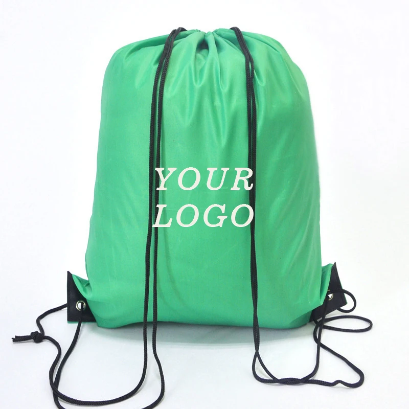 
Recycled Waterproof Dry Nylon Bag Sports Shoe Polyester Drawstring Bags Used In Gyms 