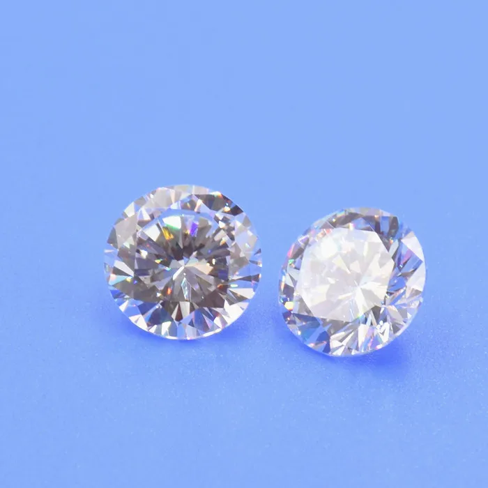 Raw Gemstones 4Mm 6Mm 8Mm 12Mm Cubic Zirconia Pvd Plating 3A 5A Grade Cubic Zirconia Cubic Loose Stone