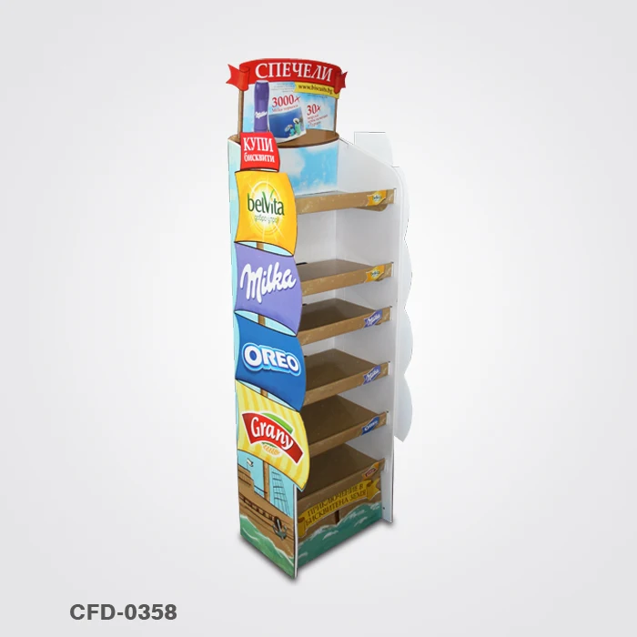 Стойка витрины для горячего молочного продукта Бесплатный новый индивидуальный дизайн высококачественный рекламный стенд вторичной переработки