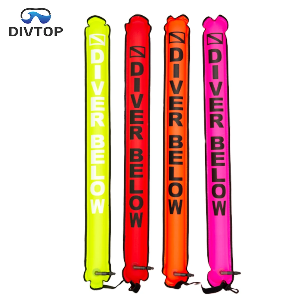 Promate Diving Inflatable Safety Tube Sausage Signal Marker Buoy Tube