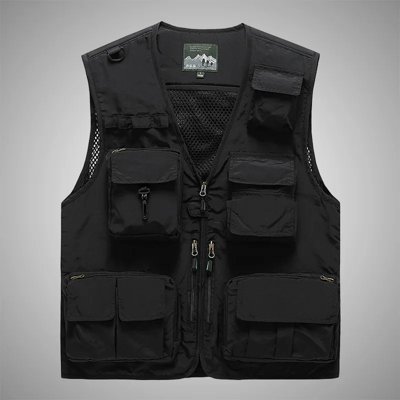 Manufacturer Supplier Mens Utility Mens Waistcoat Fishing Climbing Hiking Cargo Multi Pocket Vest Wholesale Price