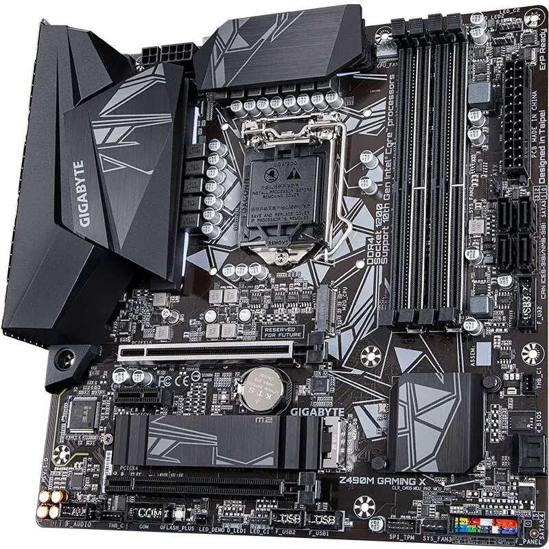 Высококачественная Материнская плата GIGABYTE Z490M GAMING X поддерживает процессор 10900K/10700K (Intel Z490/LGA 1200)