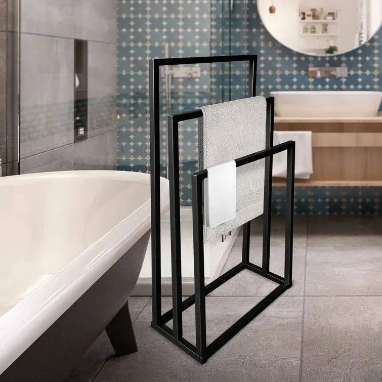 2022 Wholesale Hot Sale Free Standing Towel Rack  Bathroom Towel Rack