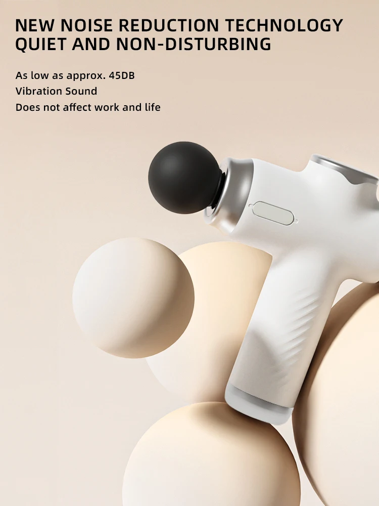 TUDEEN Electric Portable Handle Vibration Percussion Muscle Relax Wireless Deep Tissue Massage Gun for Body Massager