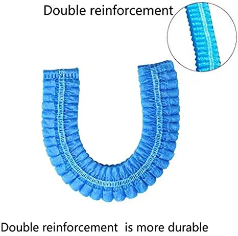 Disposable non woven double elastic surgical mob cap / medical clip cap / head bouffant cap