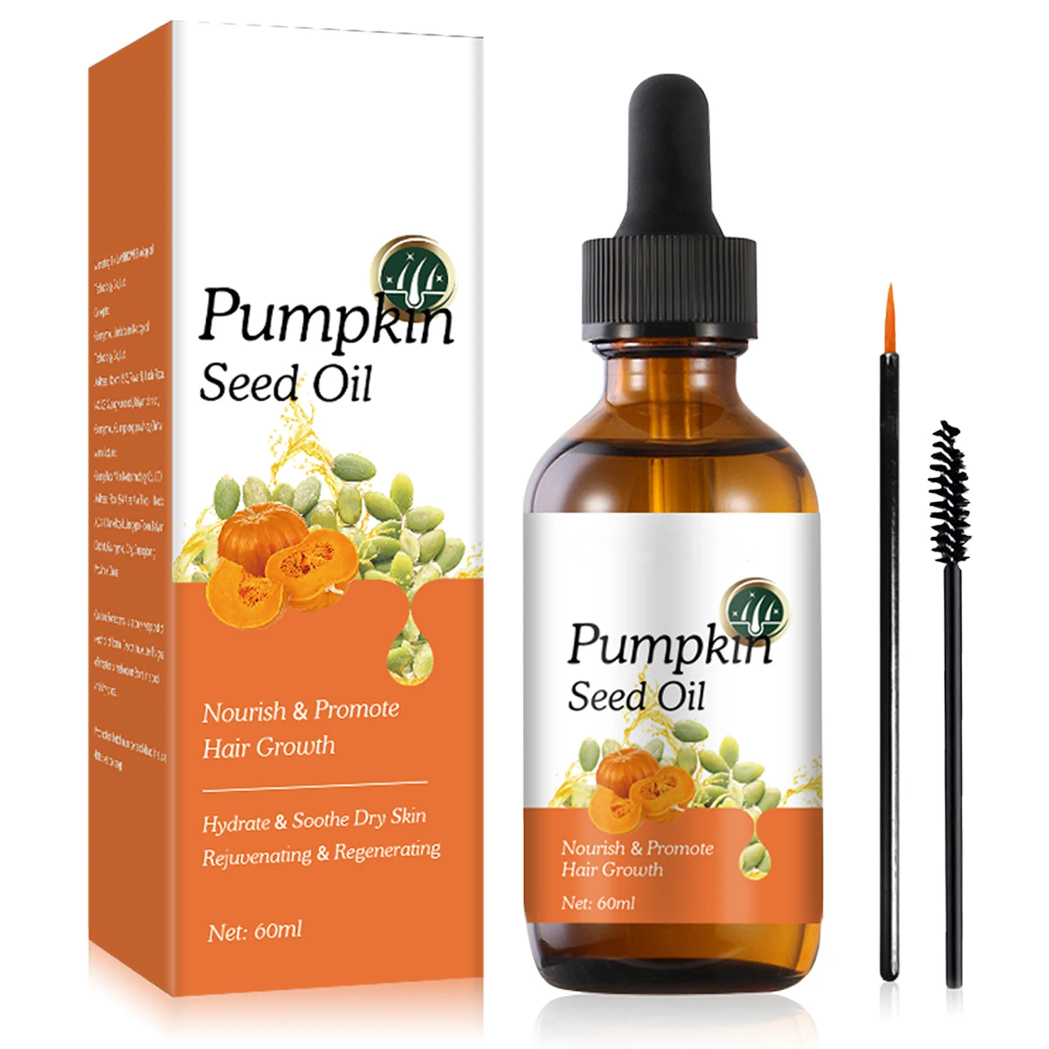 Private Label Organic Pumpkin Seed Oil Hair Essential Oil For Hair Growth Cold Pressed 100% Pure Pumpkin Seed Oil Press For Skin