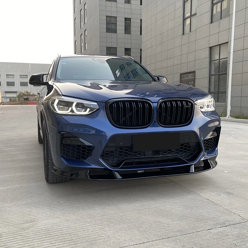 3D Style Front Bumper Lip Spoiler ABS Car Trim Parts for X3 X4 M G01 G02 2019- Auto