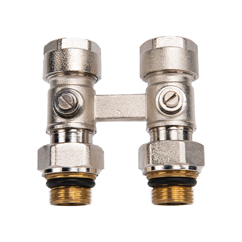 OLDE Hot Selling TRV H Style Thermostatic Valve Brass Radiator Valve For Towel Radiator