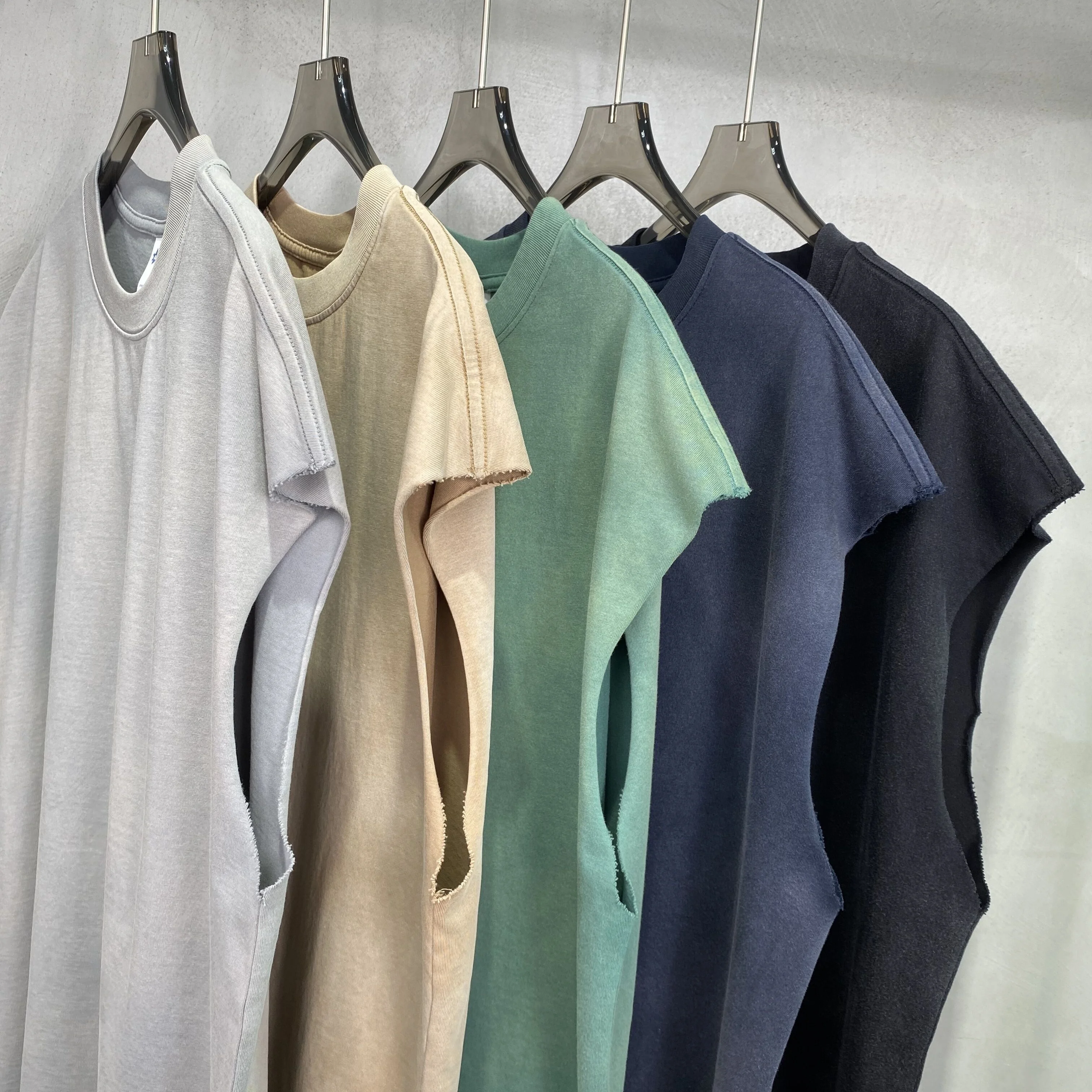 High Quality Print Dtg Washed Tank Top Oversized Custom Tank Top Blank T Shirts Tank Top T-shirt Vest For Men Streetwear