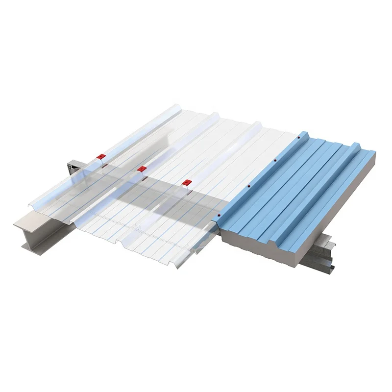 50mm Thickness Metal Curving panels One Groove Stucco Pattern Warm Color PU Sandwich Panel For Wall Use