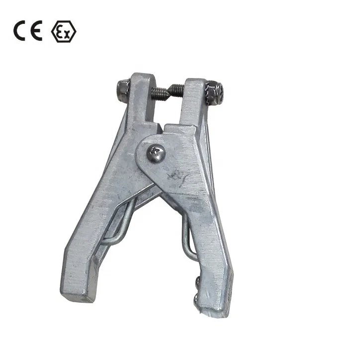 Aluminum drum earth clamp