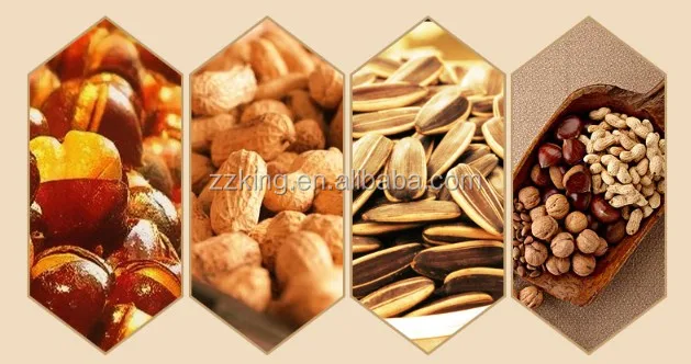 Commercial small gas electric sesame soybean roaster / roasting machine for hazel,pine nut