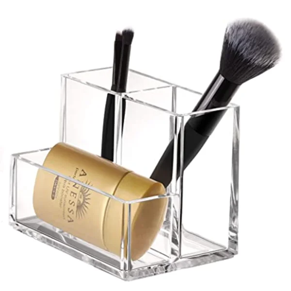 Wholesale Diy Transparent Acrylic Square Round Desktop Storage Multifunctional Student Stationery Storage Pen Holder