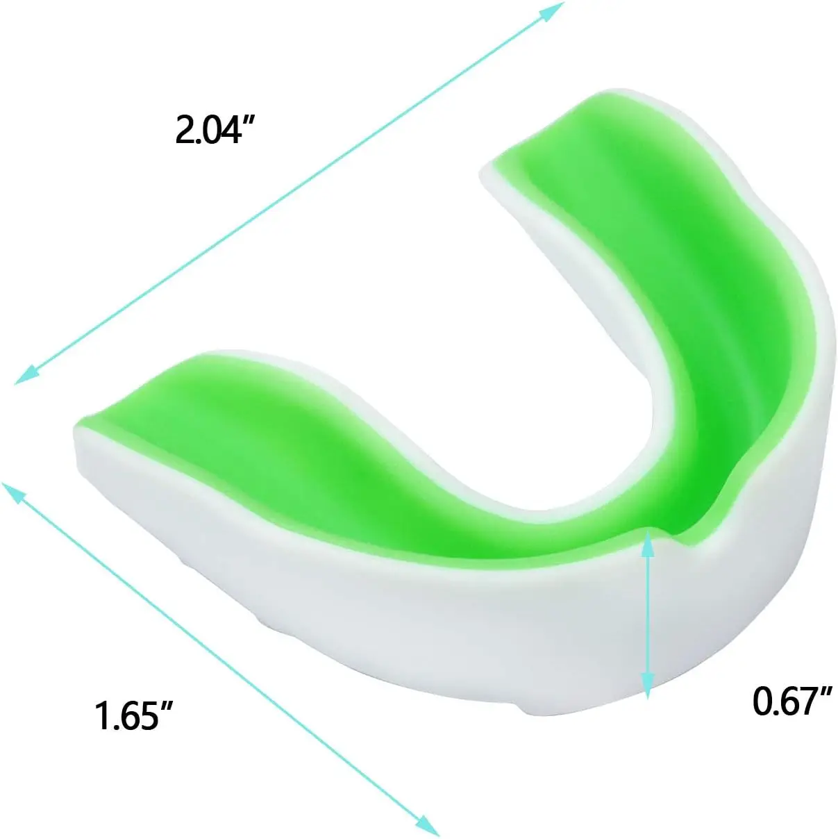 Custom EVA food grade Kids youth Sports Double Colored gel moldable Mouth Guard for Football Basketball Boxing MMA Hockey with f
