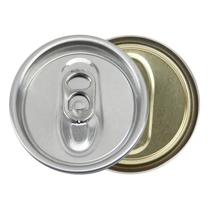 EOE B64 SOT food grade round recycle beverage drink cap covers easy open aluminum lid for beer juice drinks cans