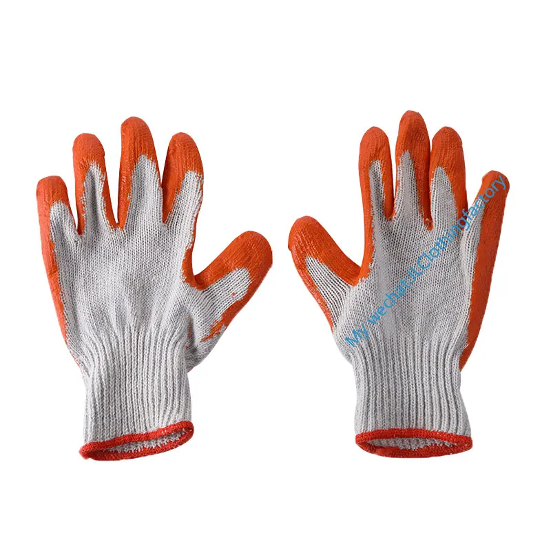 Rubber Coated Industrial Glove with Knitted Cotton