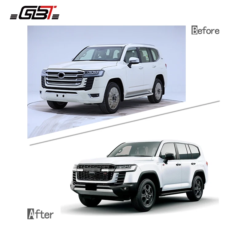 Hot Selling GBT Quality GR Style Upgrade Facelift Body Kit For Toyota LC300 To VX Model Headlight Bumper Parts