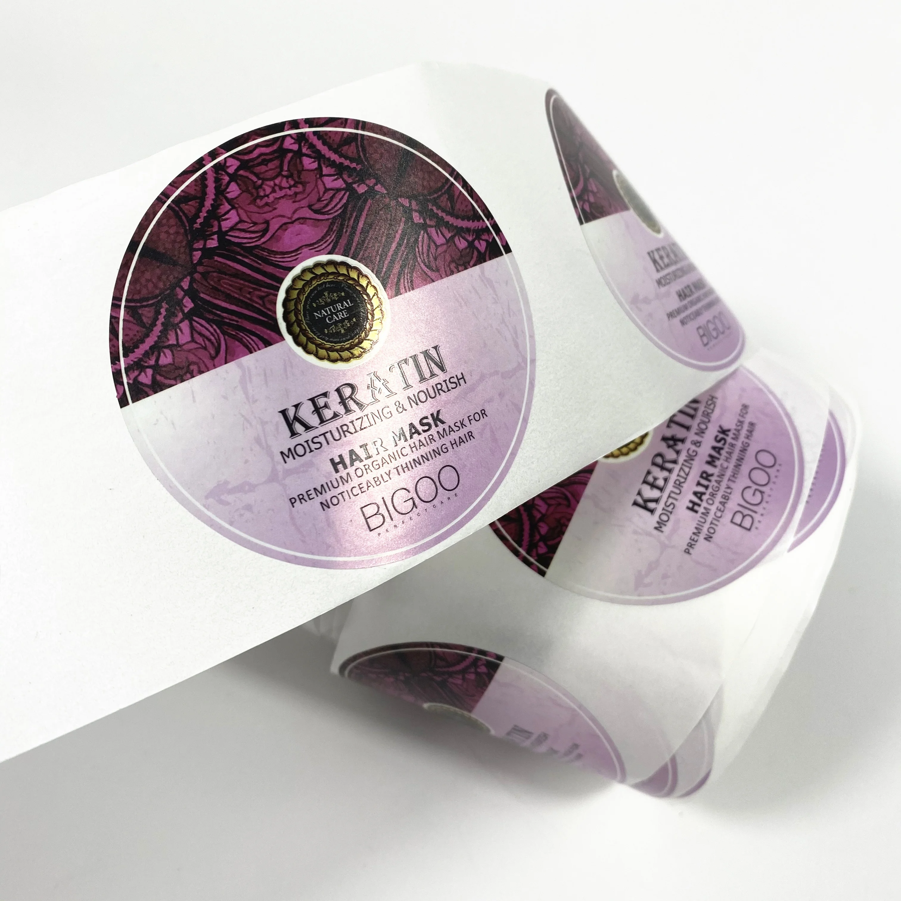 Wholesale Product Packaging Adhesive Labels Stickers, Custom Printing Cosmetic Bottle Label
