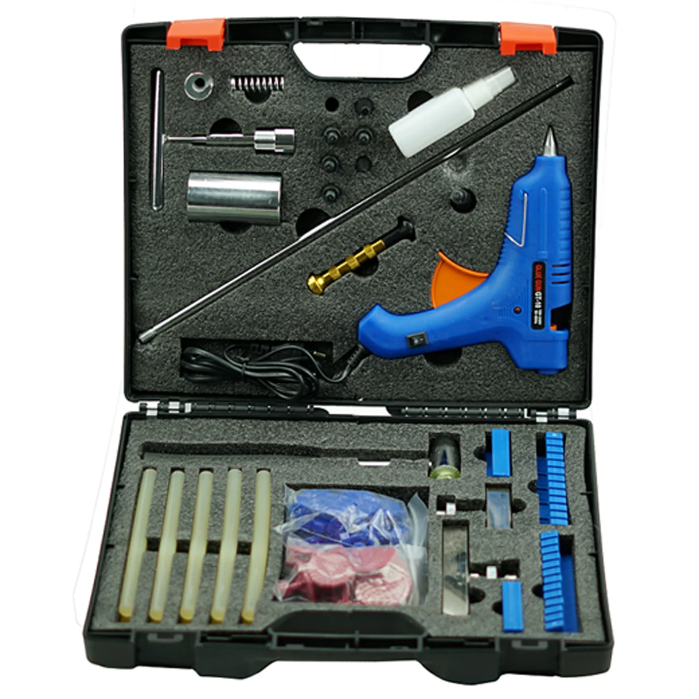 46PC Dent Puller Remover with T bar Kit Car Body Paintless Repair Removal Tools Car dent Repair