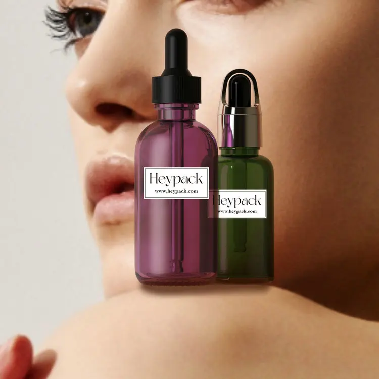 different top 30ml essential oil skincare serum glass dropper bottle