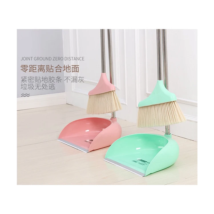 Factory Supply Pan Household Cleaning Popular Item Plastic Dust Broom Set