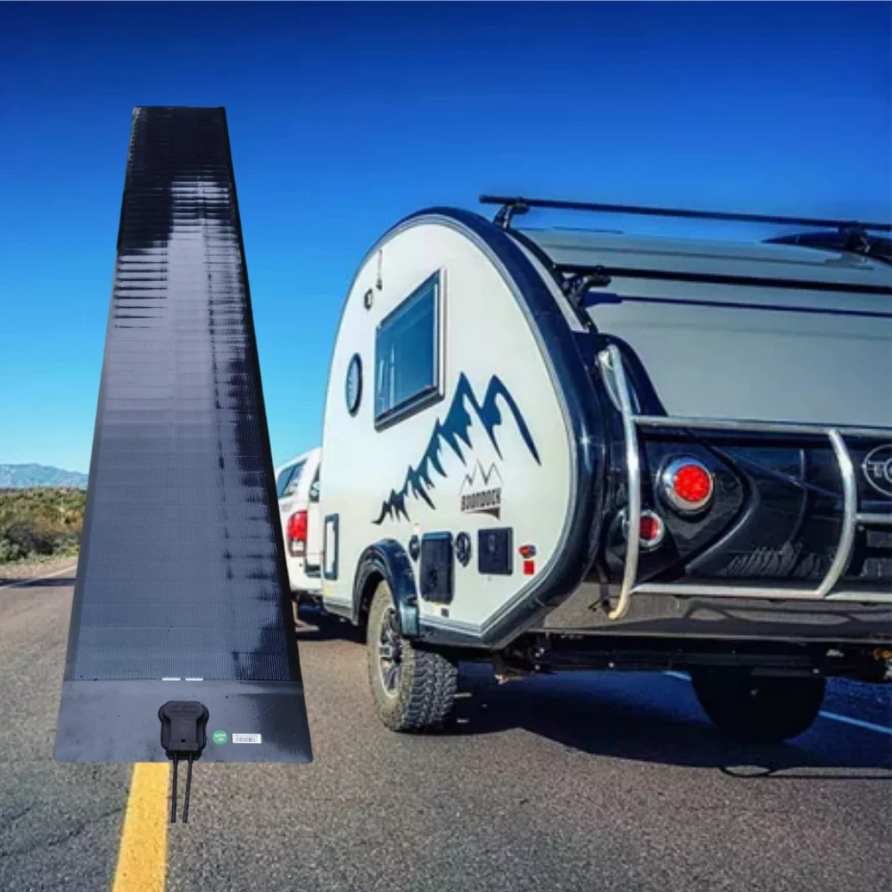 Solar Flexible CIGS Panels Off Grid Battery Camper Trailers Van Adhesive Vehicle Car Solar Trailer Energy System