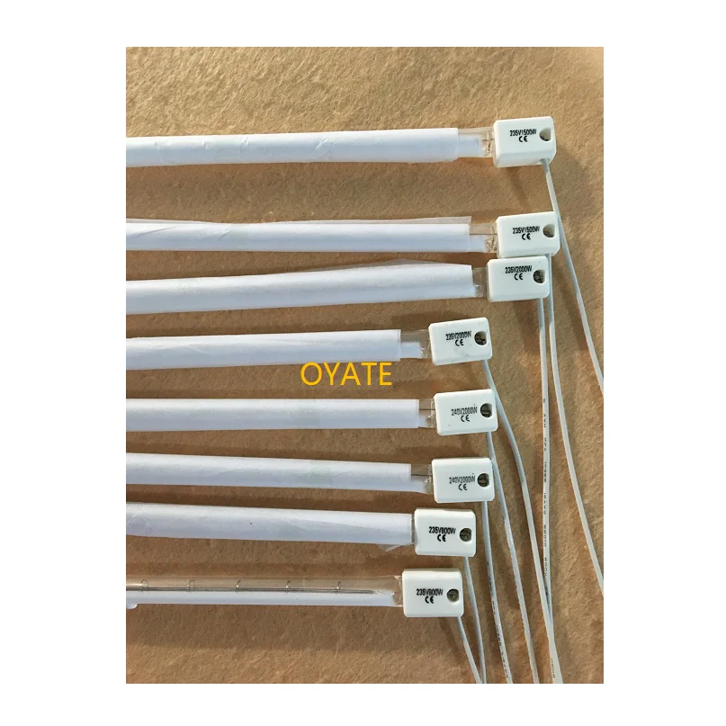 electric heater with glass lamp 2500w preform heater lampHalogen Lamp  with SK15 Ceramic for PET blowing machine