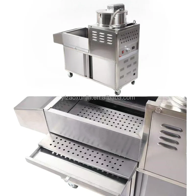 Low price sale of gas popcorn machine fully automatic and fast corn popcorn machine