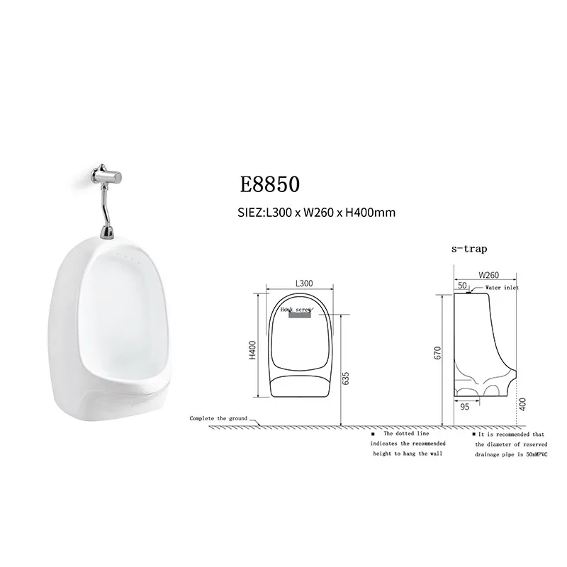 Man Toilet New Design Urinal Urinal Manufacturers Wall Mounted Urinal Toilet High Quality Ceramic