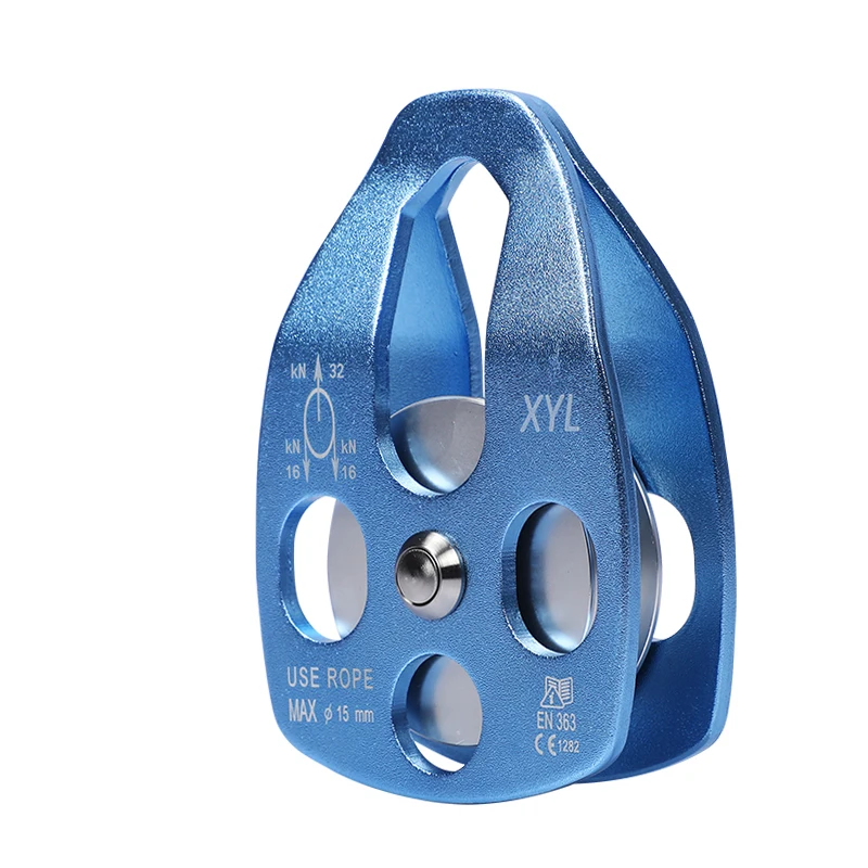 High-quality aluminum alloy rock climbing single-wheel pulley for rock climbing