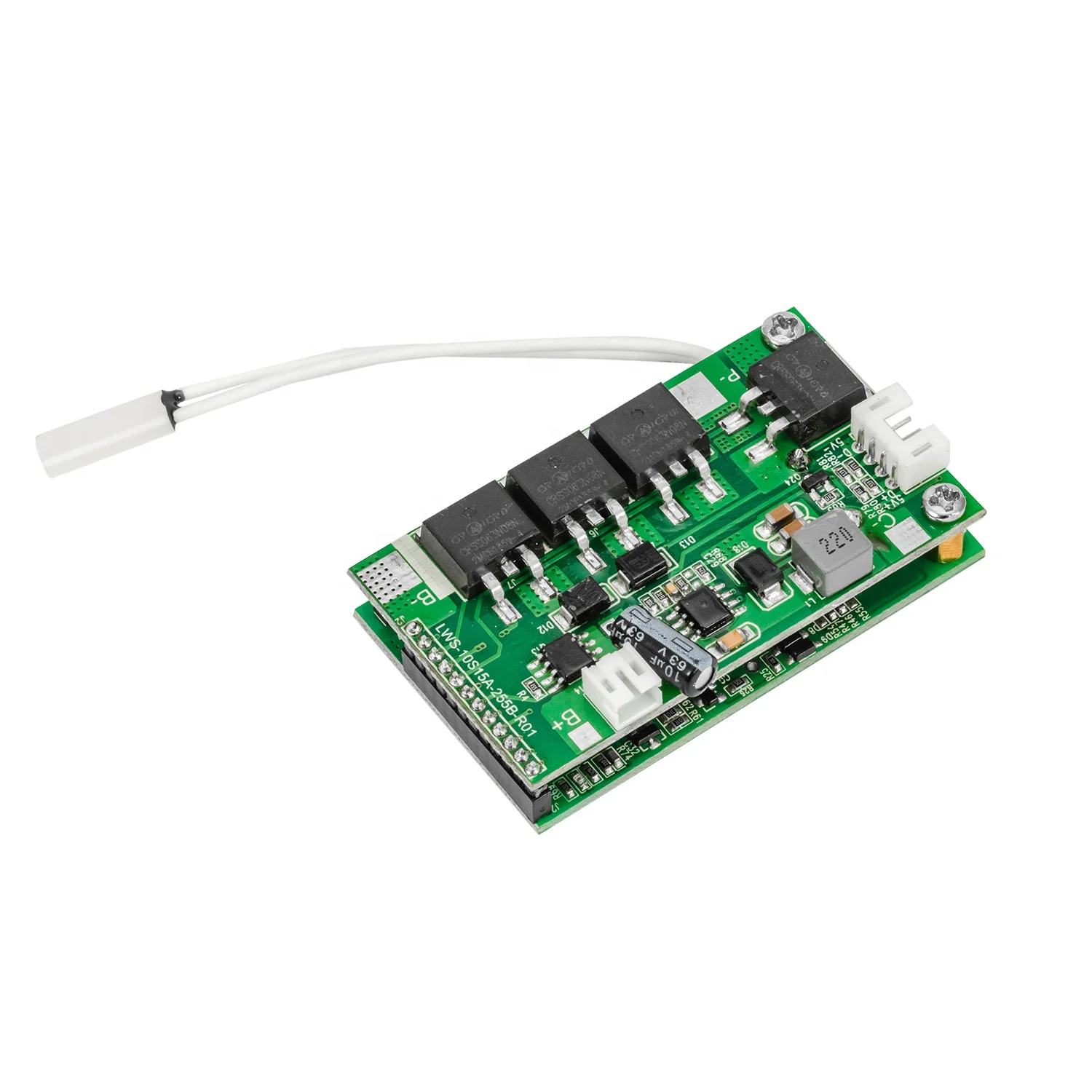 10S BMS 37V PCM 15A  with 5V OUTPUT, with ON/OFF SWITCH, with LED BATTERY INDICATOR