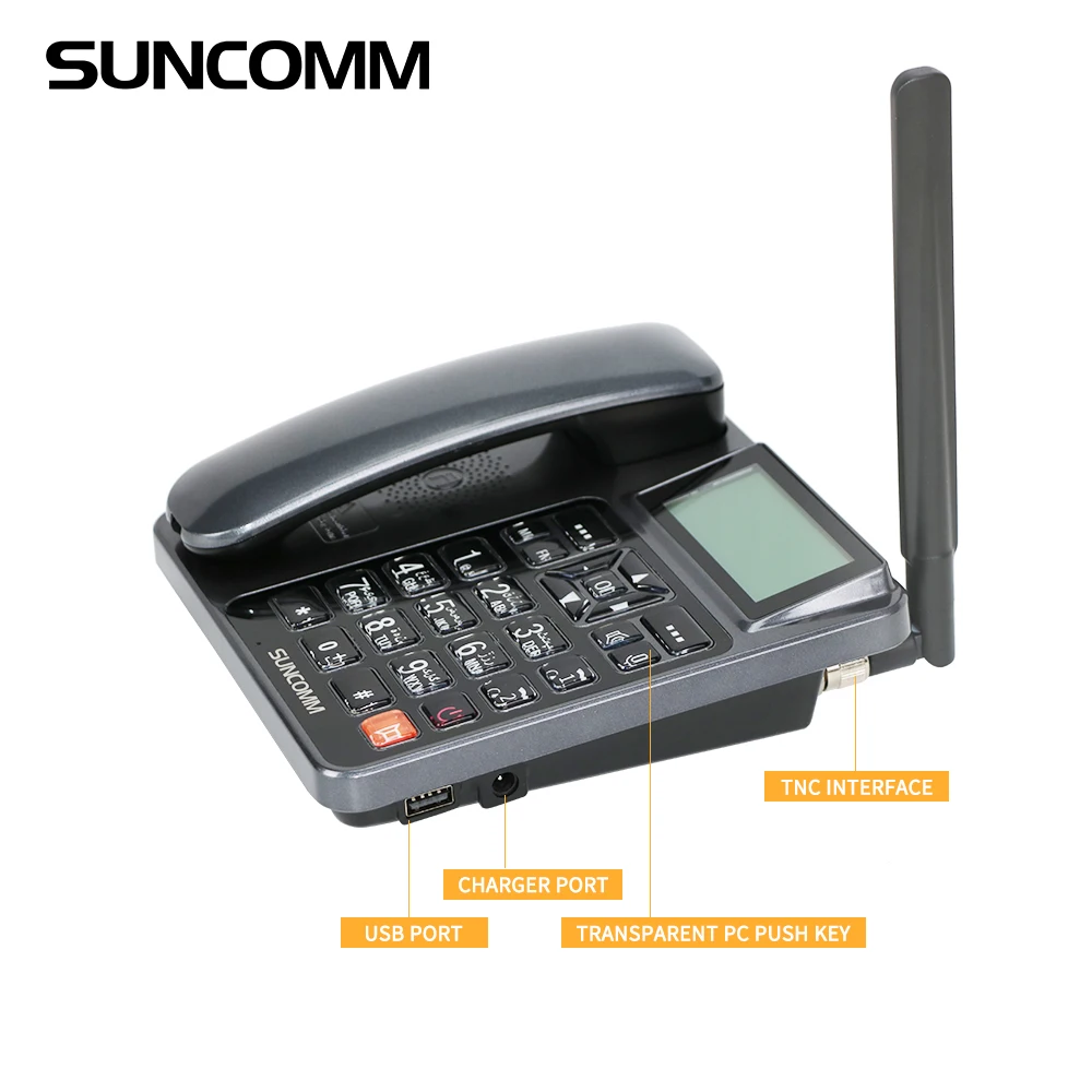 Hot Sale SUNCOMM G518 SIM Card MP3 Music Playback  Wireless Desktop Phone Four Colors Support Mural Cordless Telephones Home Use