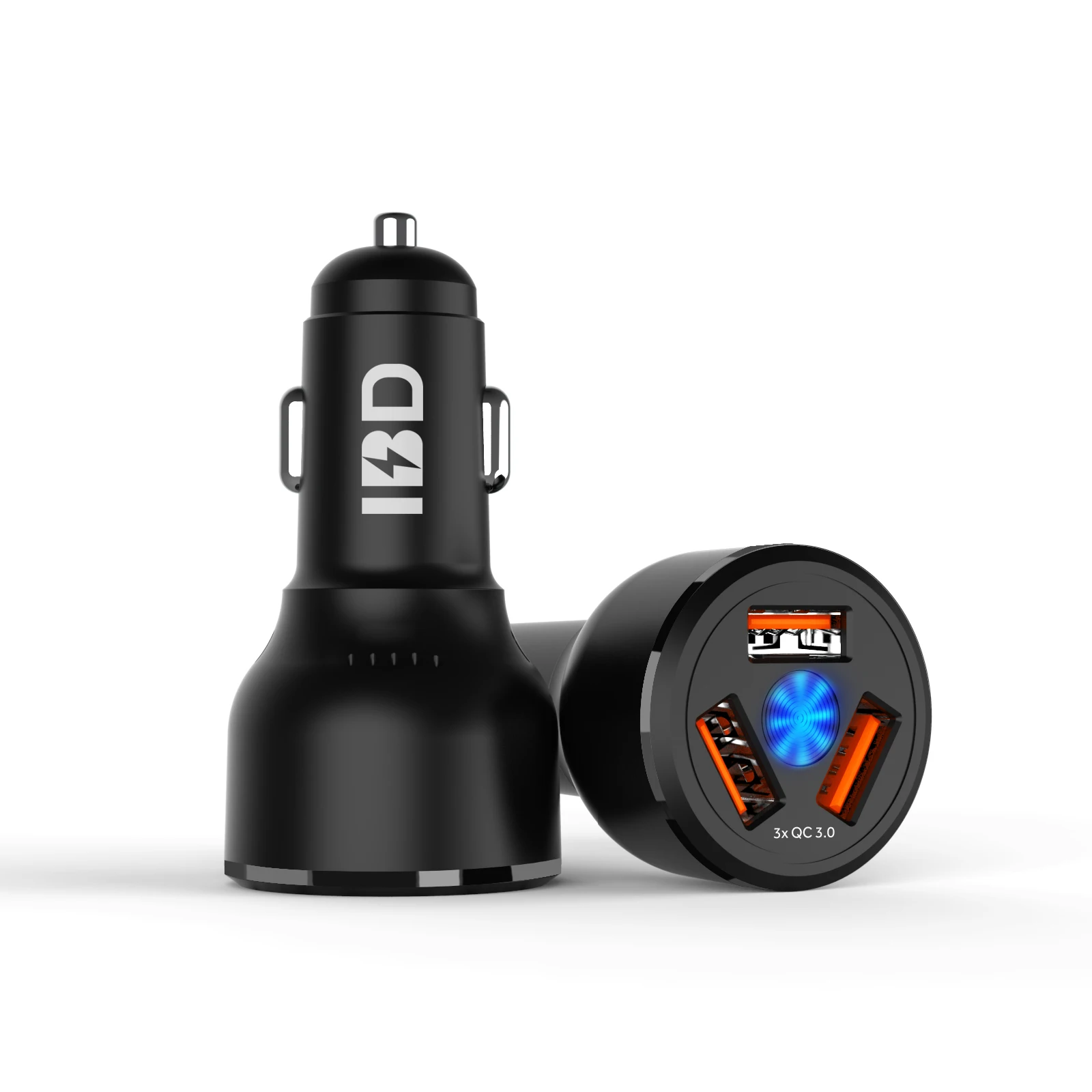 IBD поддержка OEM логотип QC3.0 Быстрая зарядка 3 USB-порта автомобильное зарядное устройство адаптер Универсальное для телефона 54 Вт Максимальная мощность
