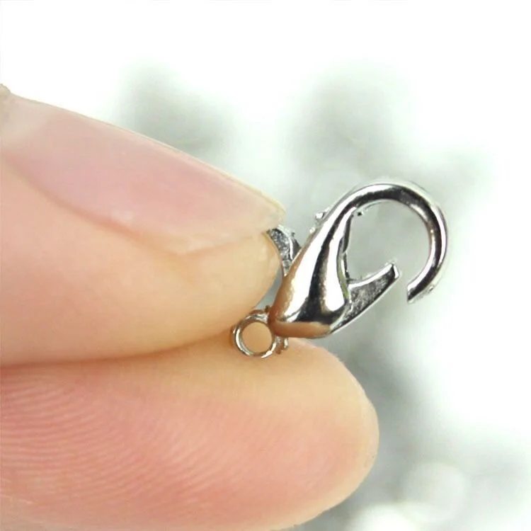 1000pcs/lot Wholesale 10mm Brass Gold Lobster Claw/Clasp zinc Alloy Necklace or Bracelet Clasp NICKLE FREE