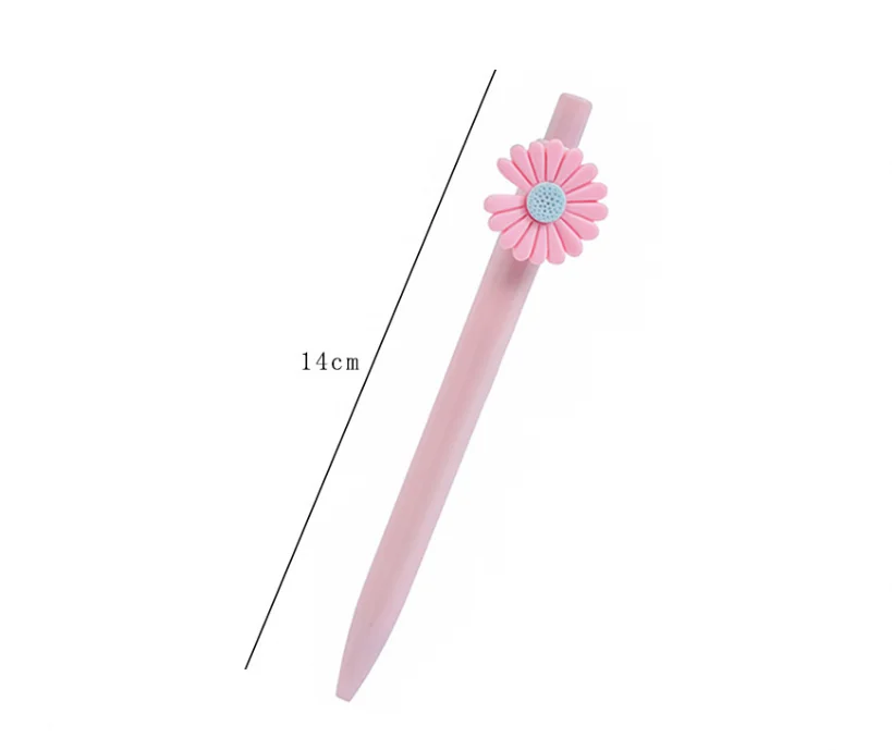 Popular Daisy Press 0.5mm Ballpoint Pen Colorful Black Gel Pen Writing Tool For Office School