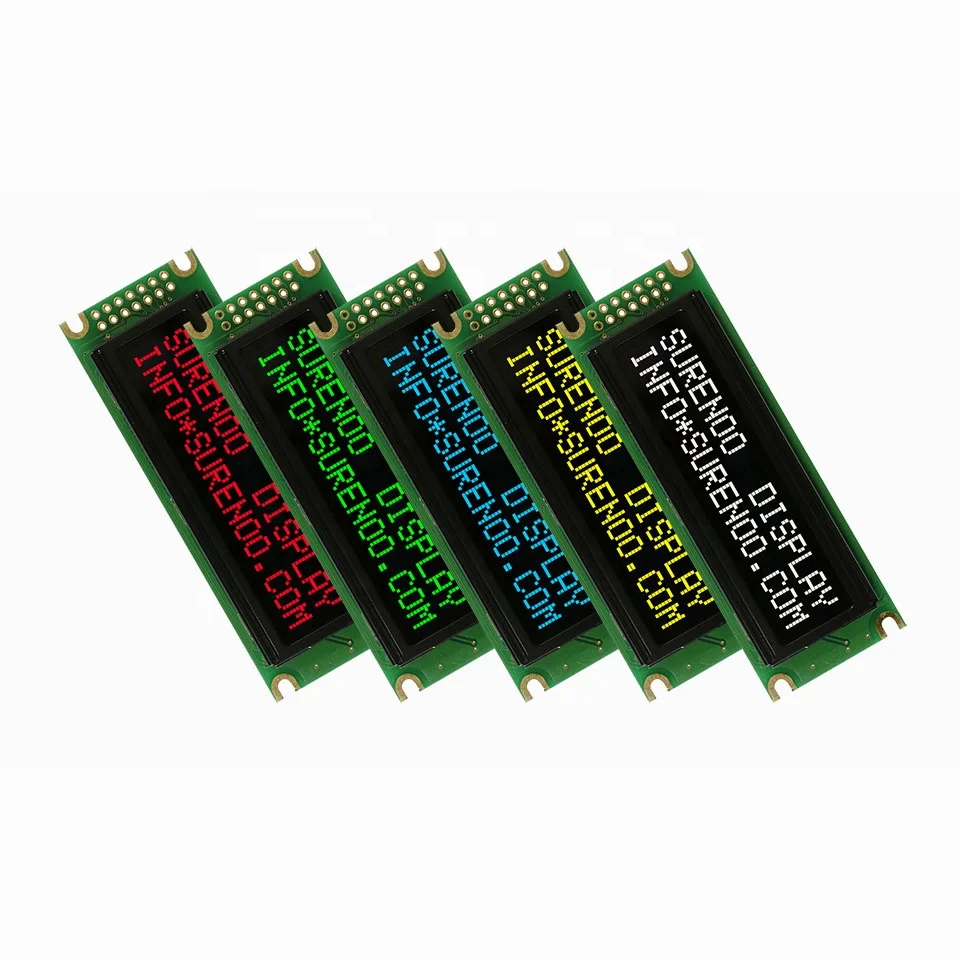 B2B-Real OLED Display, 122X44 1602 162 16X2 Larger Character LCD Module Display LCM Screen Panel WS0010 Parallel Serial SPI